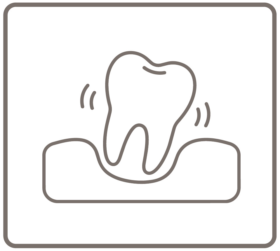 Loose teeth icon